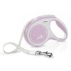 Vodítko FLEXI Comfort M pásek 5m25kg růžová NEW