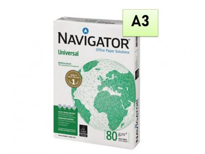 5 x NAVIGATOR A3/80gr xerografický papír /500listů