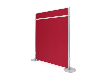 ekoTAB textilni paravan s listou D4010 cervena bok f