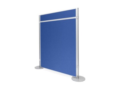ekoTAB textilni paravan s listou D6016 kralovsky modry bok f