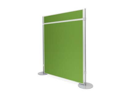 ekoTAB textilni paravan s listou D7048 jarni zelena bok f