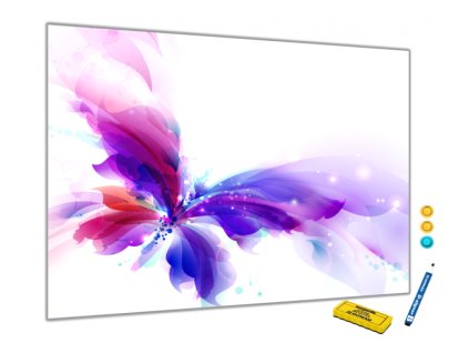 Kovová magnetická tabule - motýl