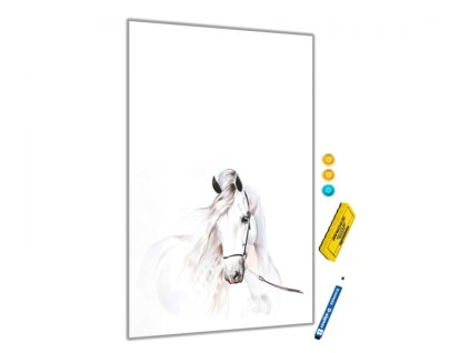 Kovová magnetická tabule - kůň