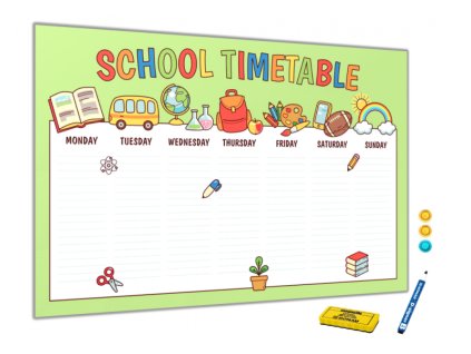 Kovová magnetická tabule - děti