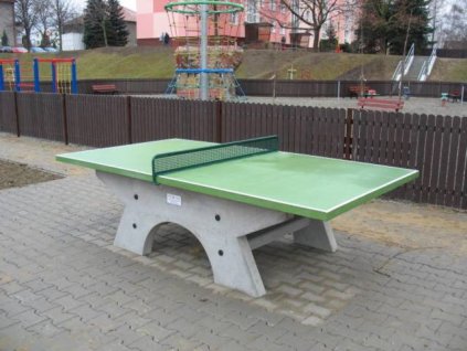 Stůl na stolní tenis venkovní - BETONOVÝ - betonové desky i nohy, bez síťky