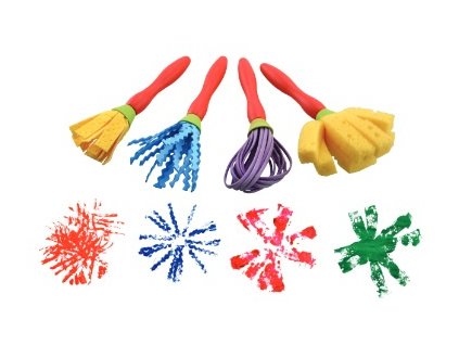 Kreativní štětce set A 4ks/bal