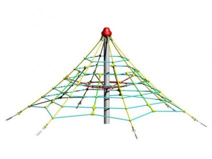 Lanová pyramida SC - výška 2,0 m, výška pádu 1,0 m, 6 zámků