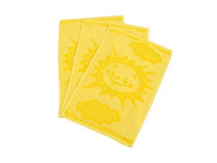10 x froté ručník 30x50 - Sluníčko žluté