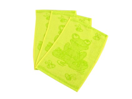 10 x froté ručník 30x50 - Žabka zelená