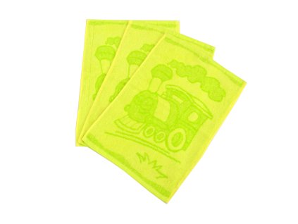 10 x froté ručník 30x50 - Mašinka zelená