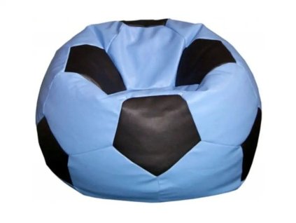 Sedací vak XXXL 100 cm míč - modrá / černá - 500L