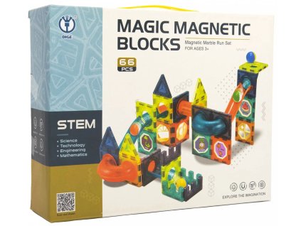 Magnetická stavebnice 66 ks pro MŠ