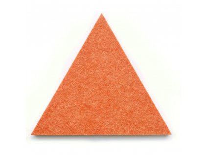 Akustický panel, trojúhelník, 20x20x20 cm, 20 ks, oranžový
