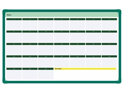 Tabule doNote Kalendar zelena zelena f 1