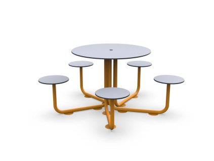 Planet piknik asztal KA 15 Ral1006sarga arnyekos