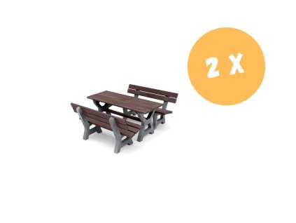 2 x NEZNIČITELNÝ parkový EKO set Viky III.