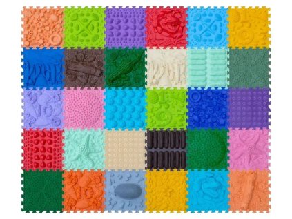 OrtoNature Masážní ortopedické podložky set 30 ks - veliký mix (25x25cm)