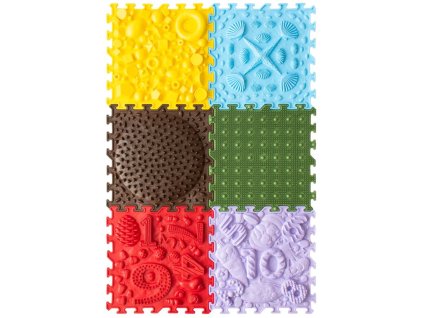 OrtoNature Masážní ortopedické podložky set 6 ks - Chytrá příroda (25x25cm)