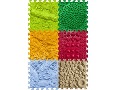 OrtoNature Masážní ortopedické podložky set 6 ks - mix (25x25cm)