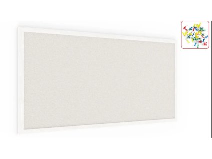 Screenshot 2025 04 15 at 08 56 01 Korková tabule bílá barva korku 80x40 cm dřevěný rám lakovaný BÍLÝ