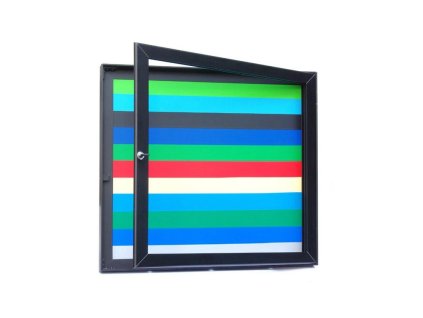 Screenshot 2025 07 14 at 11 21 56 Jednokřídlá venkovní vitrína magnetická BAREVNÁ M40 2 x A4 křídlové otvírání do strany majama.eu