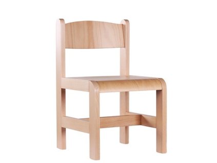 Židle buk masiv, přírodní s kluzáky