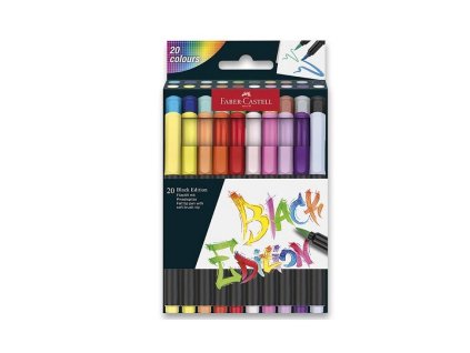 Screenshot 2025 08 01 at 16 23 34 Fixy Faber Castell Black Edition Brush 20 barev Velkoobchodplus.cz