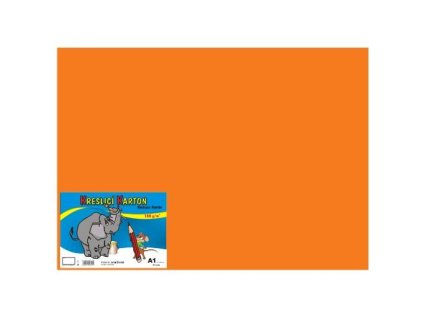 Kreslicí karton A1 / 180g / 10 listů - oranžový