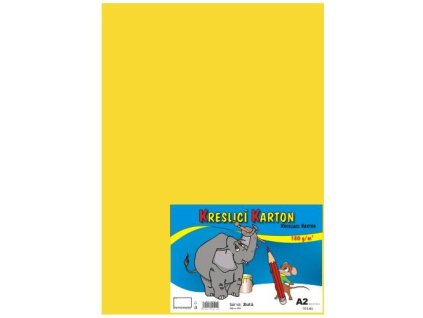 Kreslicí karton A2 / 180g / 10 listů - žlutý
