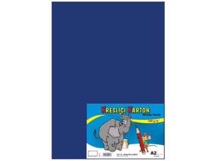 Kreslicí karton A2 / 180g / 10 listů - tmavě modrý