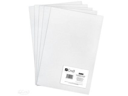 Filc A4 bílý - balení 5 ks