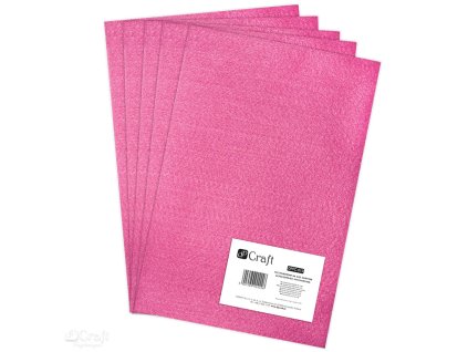 Filc A4 tmavě růžový - balení 5 ks