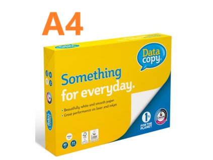 5 x balíček DATA COPY A4/80gr xerografický papír kvalita "A"/500listů