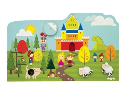 Montessori Manipulační deska ZÁMEK ( 130 x 79 cm)