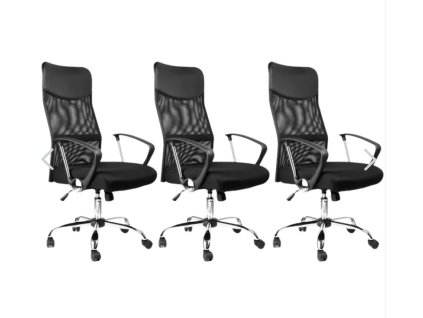 Screenshot 2025 12 18 at 09 07 03 3PACK kancelářská židle Alberta černá (3 ks) Opěrák síť