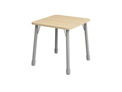 69 x 69 x 2,5 cm - výškově stavitelný stůl čtverec - deska buk