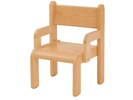 Židle s područkou přírodní