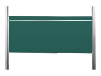 200 x 120 cm - dvě keramické křídové tabule Fine na dvojitých pylonech ZELENÁ/ZELENÁ