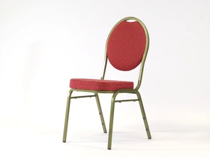 Banketová židle K-5 zlatá/bordó