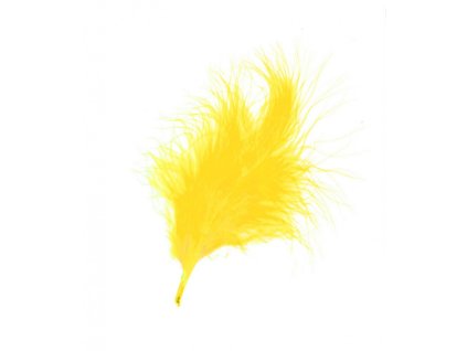 Peří žluté 10ks