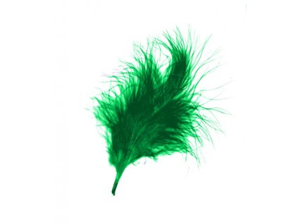 Peří světle zelené 10ks