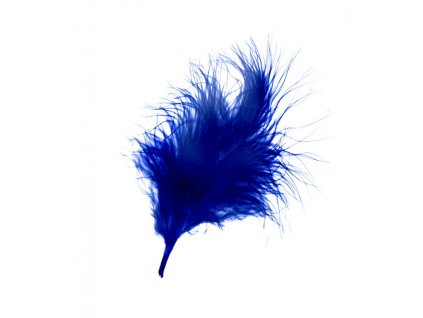 Peří tmavě modré 10ks