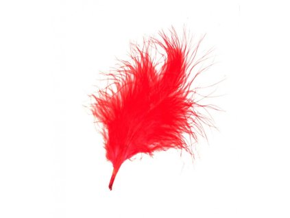 Peří červené 10ks