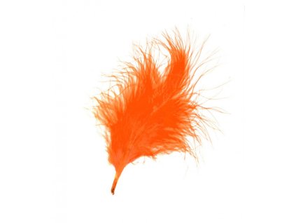 Peří oranžové 10ks