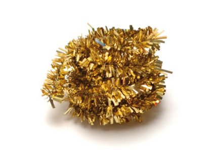 Plyšový drátek 50cm/10ks zlatý