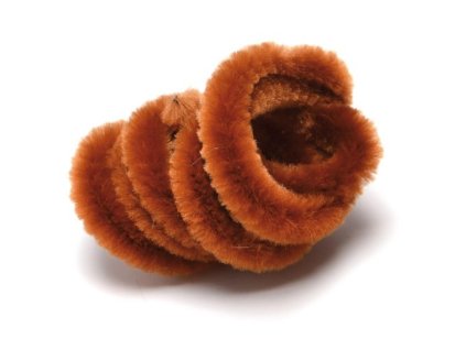 Plyšový drátek 50cm/10ks světle hnědý