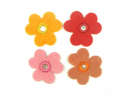 plstene kyticky trojlistky 4ks 9979