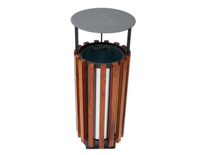 Odpadkový koš Mag s výklopnou stříškou