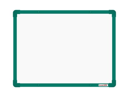 Lakovaná tabule na fixy se zeleným rámem