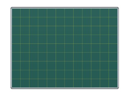 Keramická křídová tabule ŠKOL K - čtverce 100 mm